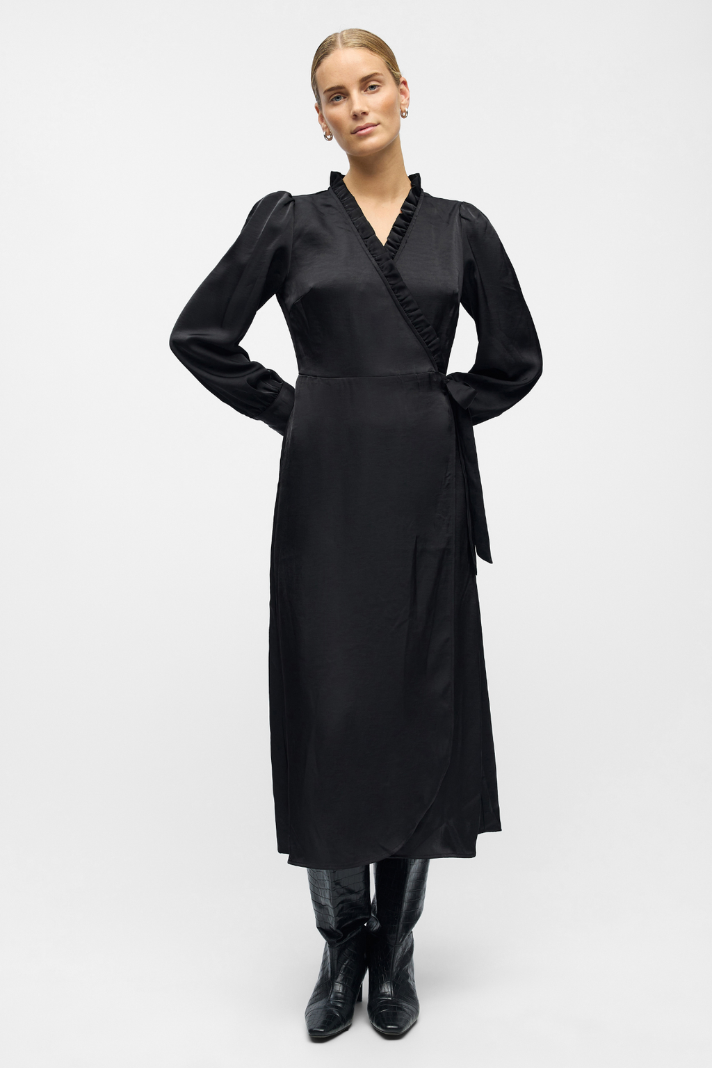Chili Wrap Dress - Schwarz
