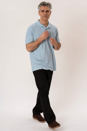 Basic Polo - hellblau