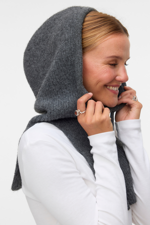 Elena Balaclava - dunkelgraue Melange