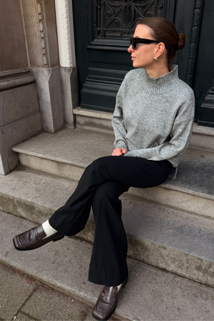 Emma Knit – Hellgrau Melange