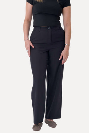 Klassischer Anzug Pants - Schwarz