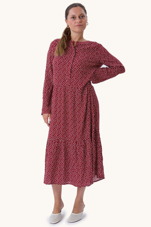 Anna Longärmedose Kleid - gesundete Tomate