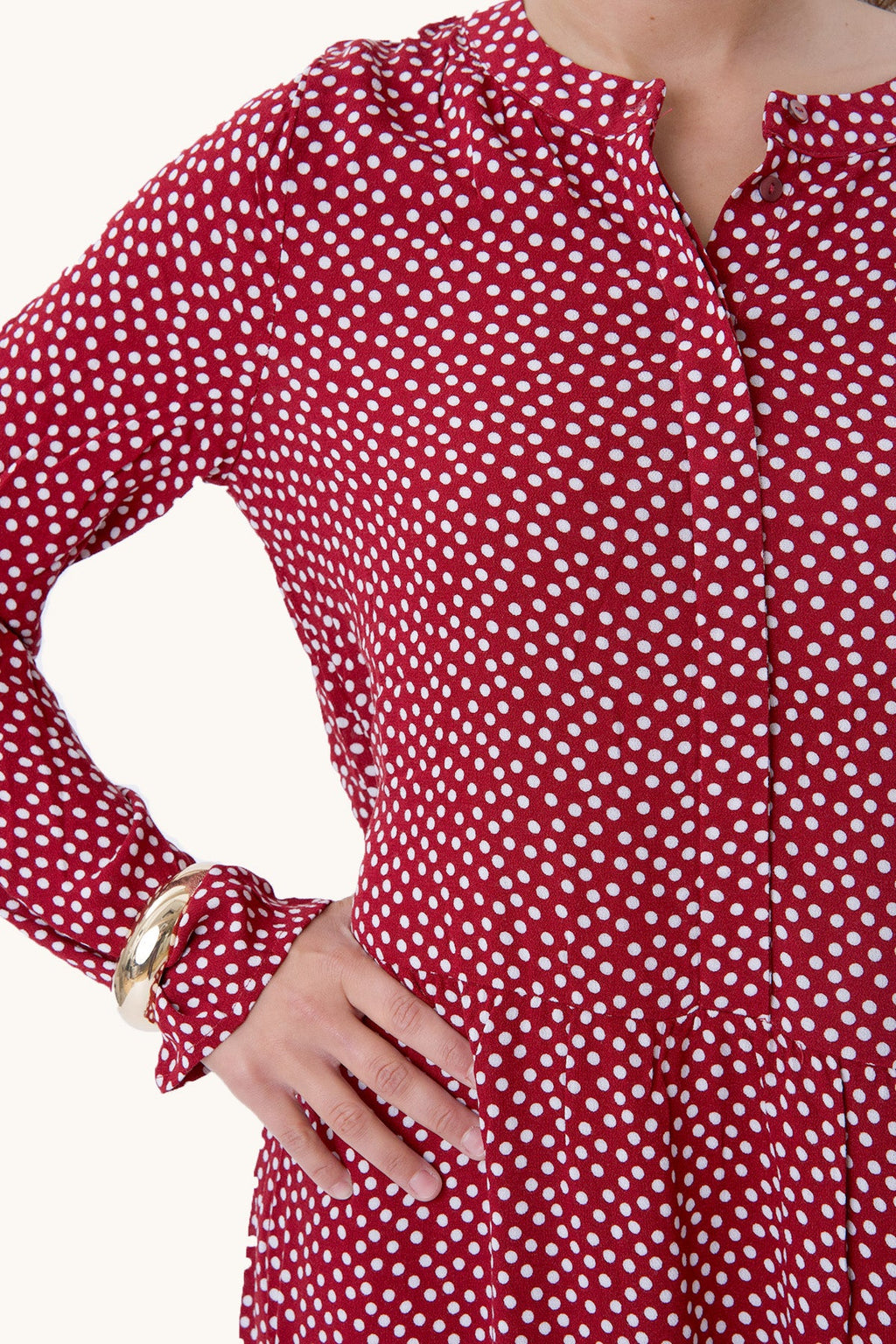 Anna Longärmedose Kleid - gesundete Tomate