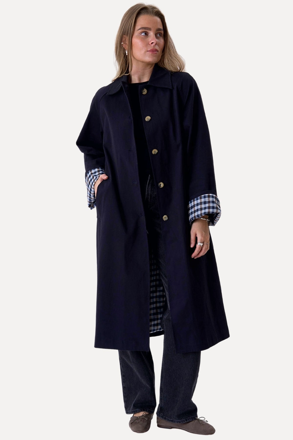 Livia Trenchcoat – Marineblau