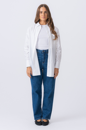 Oversized Hemd - weiß