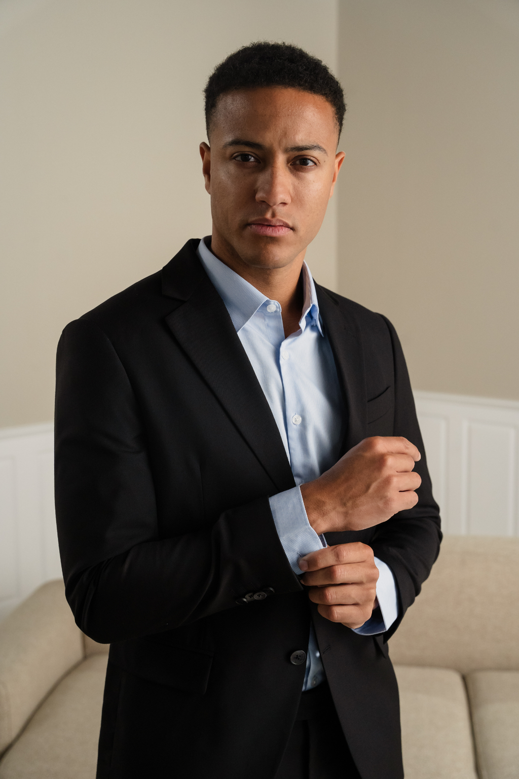 Premium -Einbrennstreicher -Blazer - Schwarz