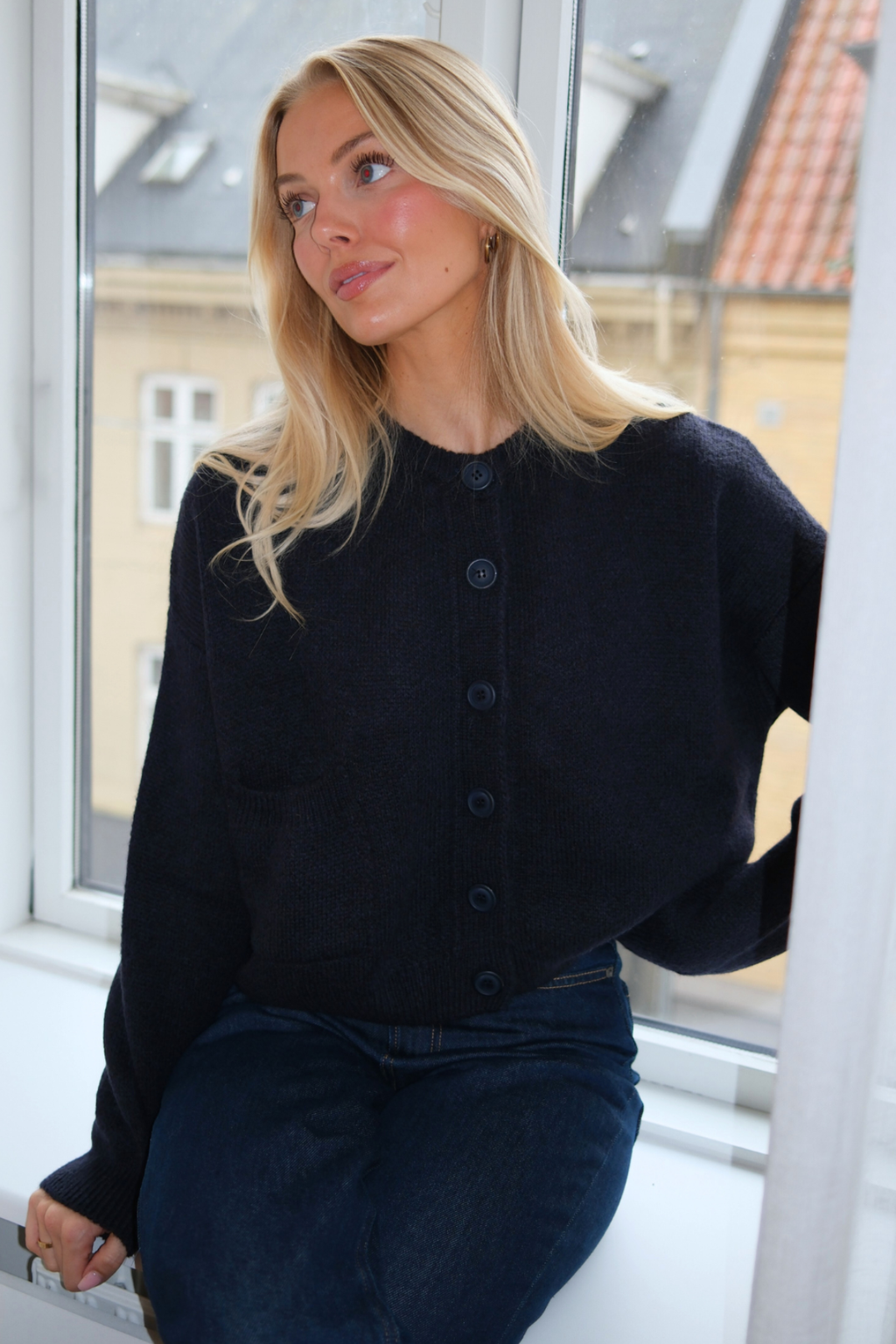 Angelique Strickjacke – Tiefblau