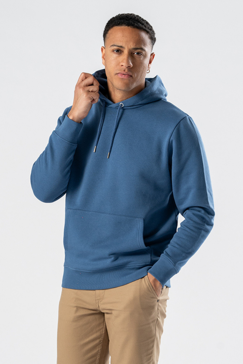 Sweatshirt Hoodie - Staubig Blau