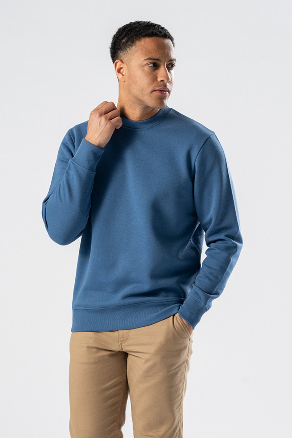 Sweatshirt Crewneck - staubig blau