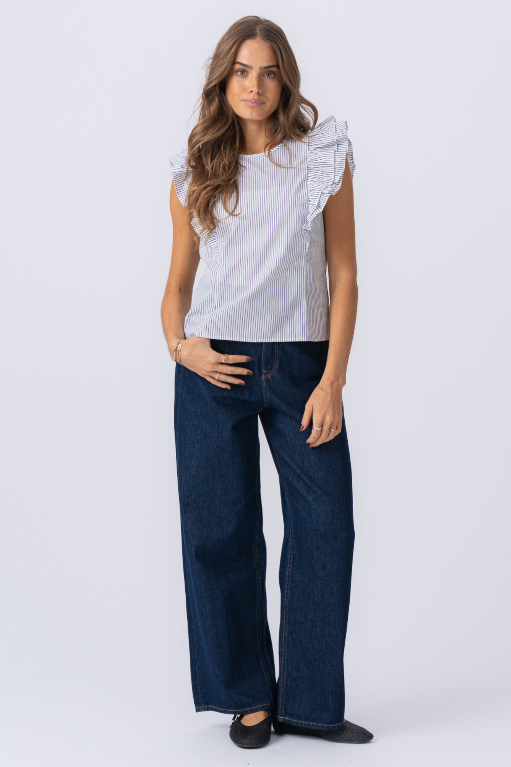 Aila Top - Schneewittchen / Schwarz