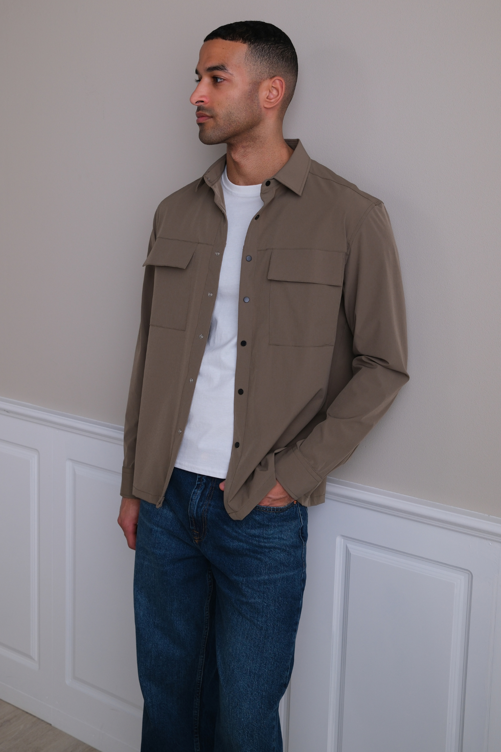Silas-Overshirt – Khaki