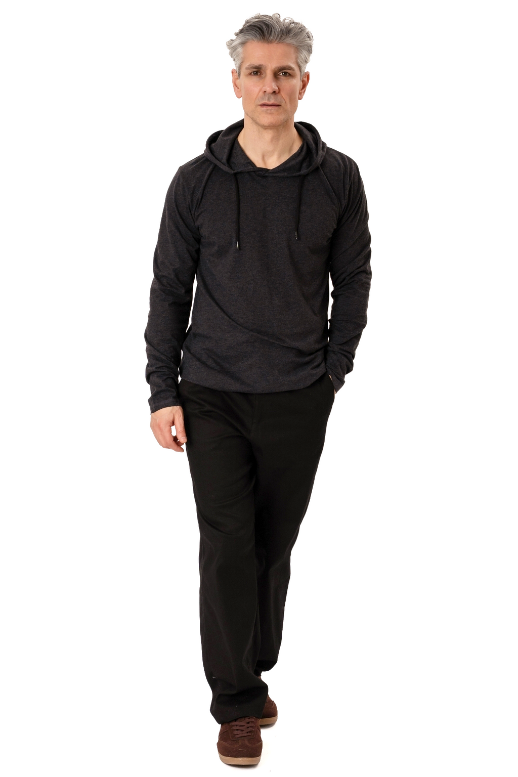 Helles Hoodie - Dunkelgrau