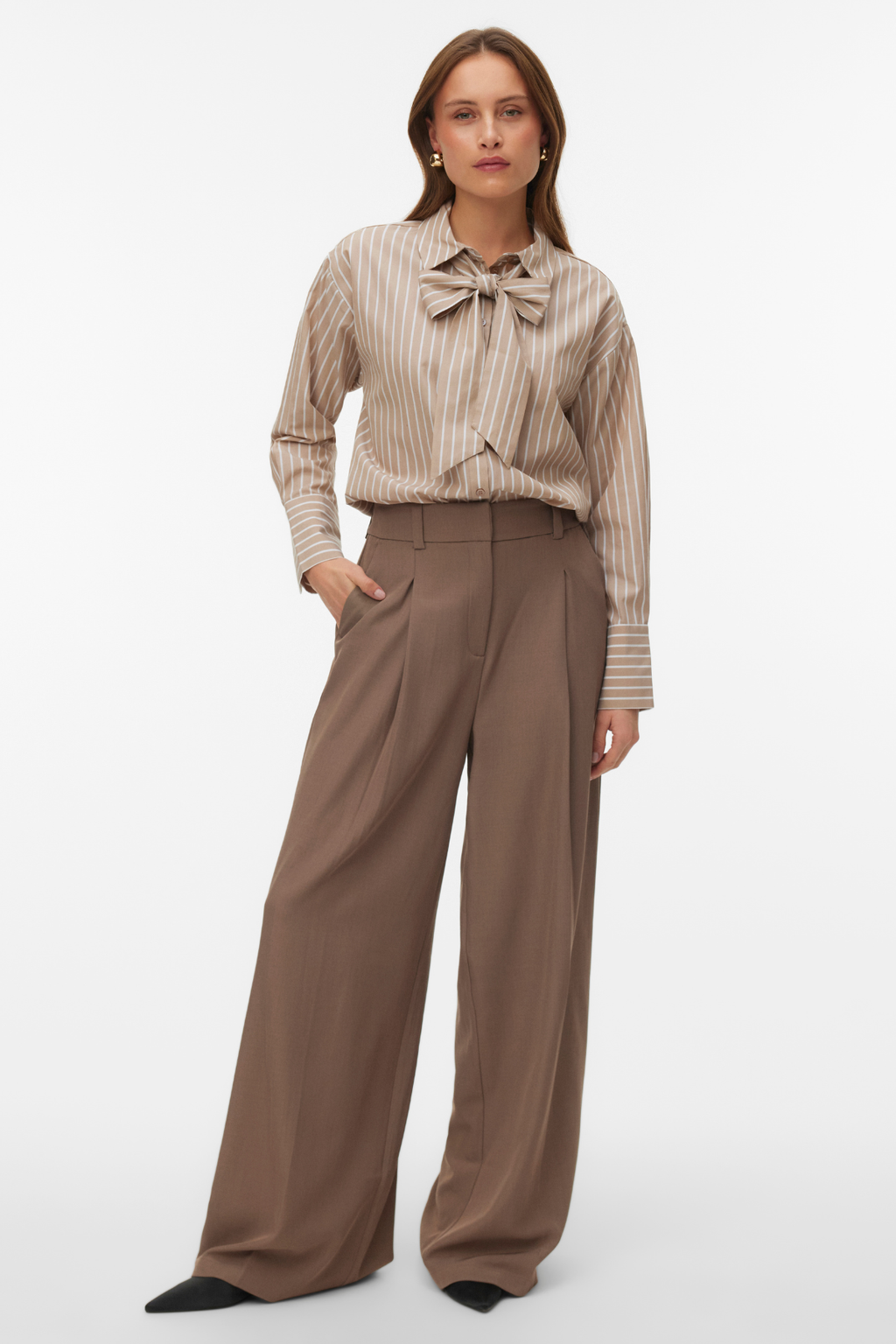 Islunn Bow Shirt – Silberner Nerz Schneewittchen