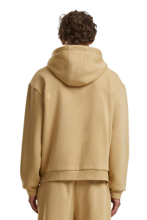 Alltags Reißverschluss Hoodie - Union Beige