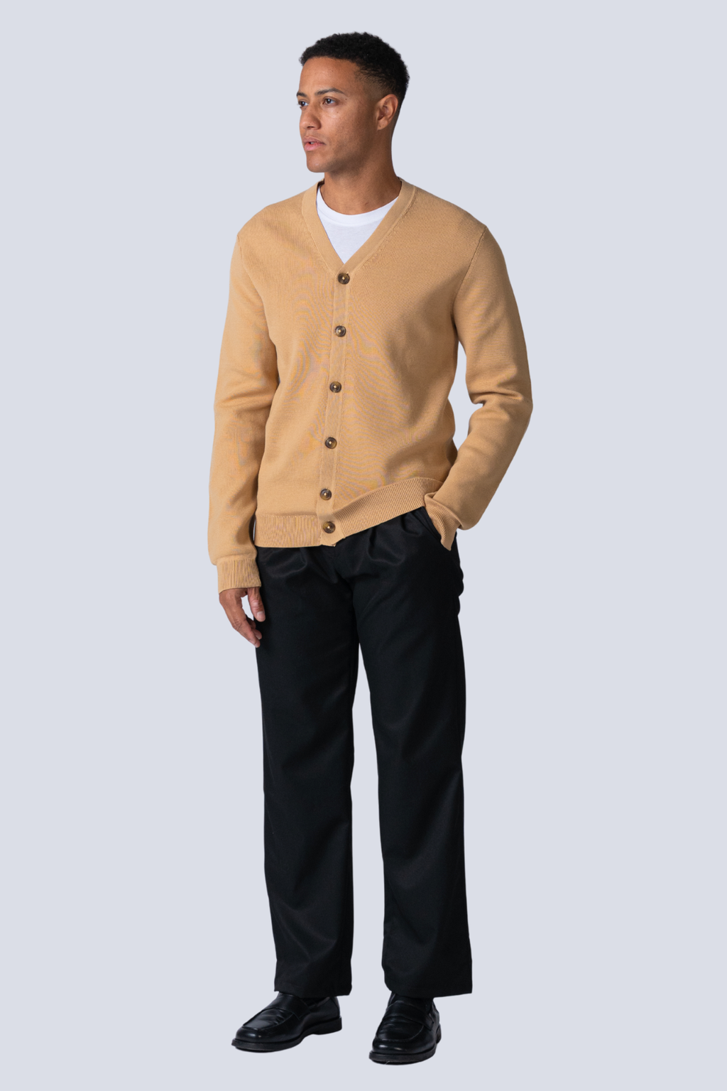 Milo Strick -Strickjacke - Sand