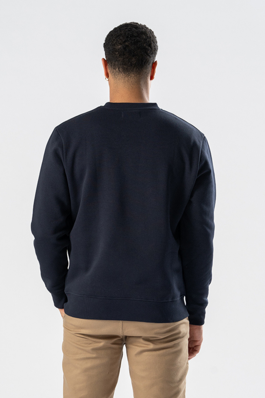 Sweatshirt mit Rundhalsausschnitt - Navy