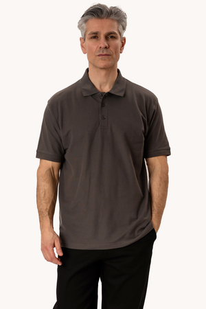 Basic Polo - dunkelgrau