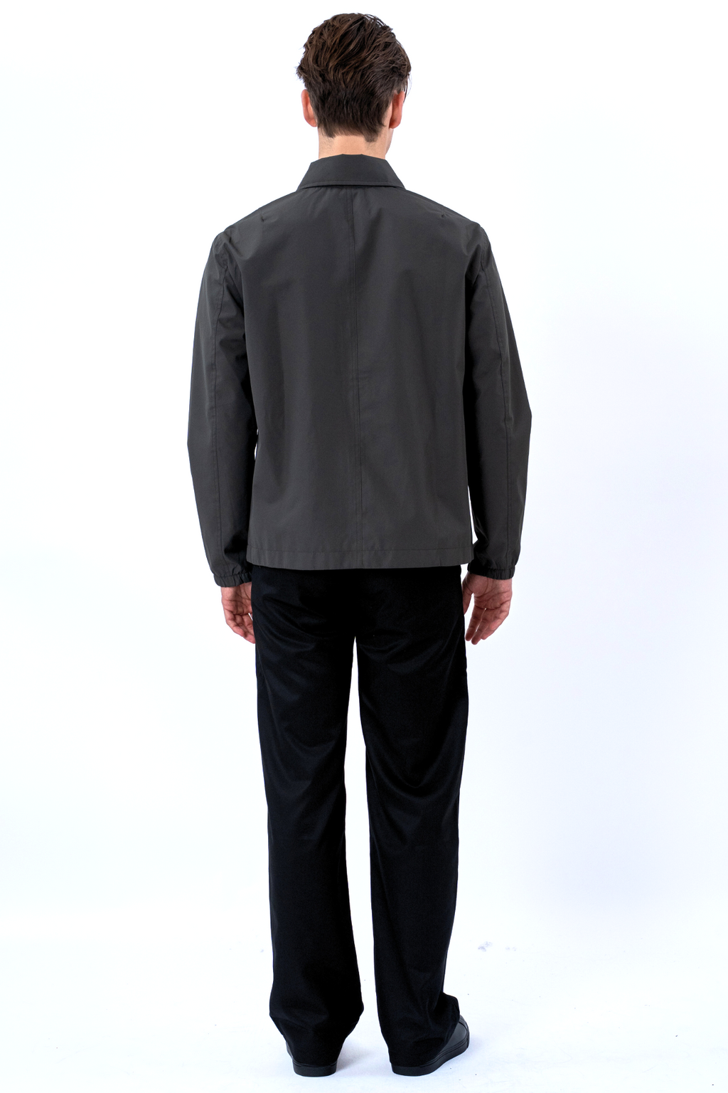 Kurze Jacke mit Reißverschluss – Grau