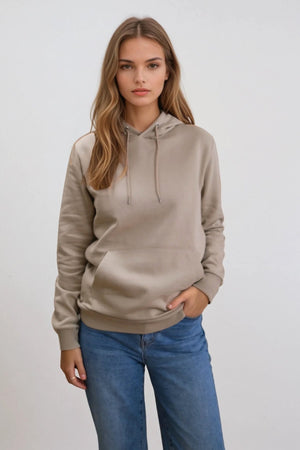 Freund Schweiß Hoodie - dunkles Beige