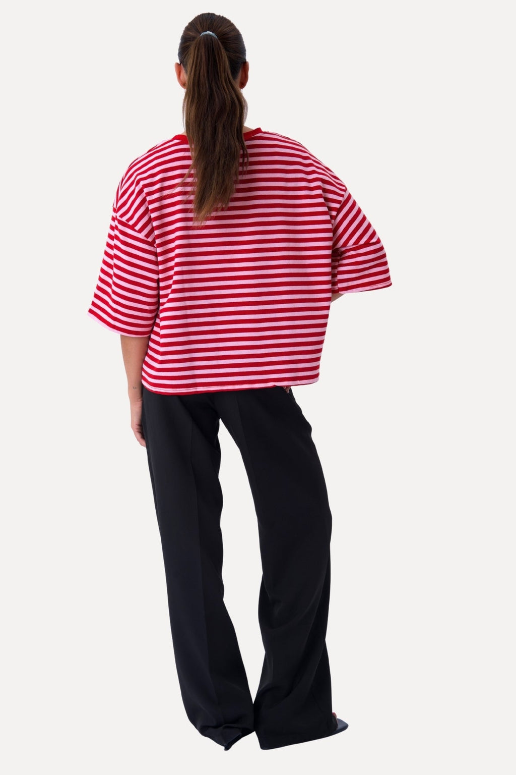 Zoe T-Shirt – Rot/Hellrosa