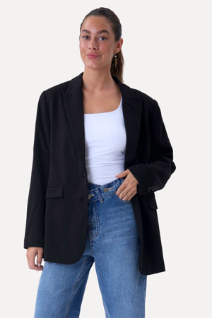 Blazer mit klassischer Passform - Schwarz