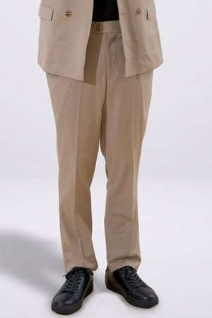 Klassisch Pants - Beige-Melange
