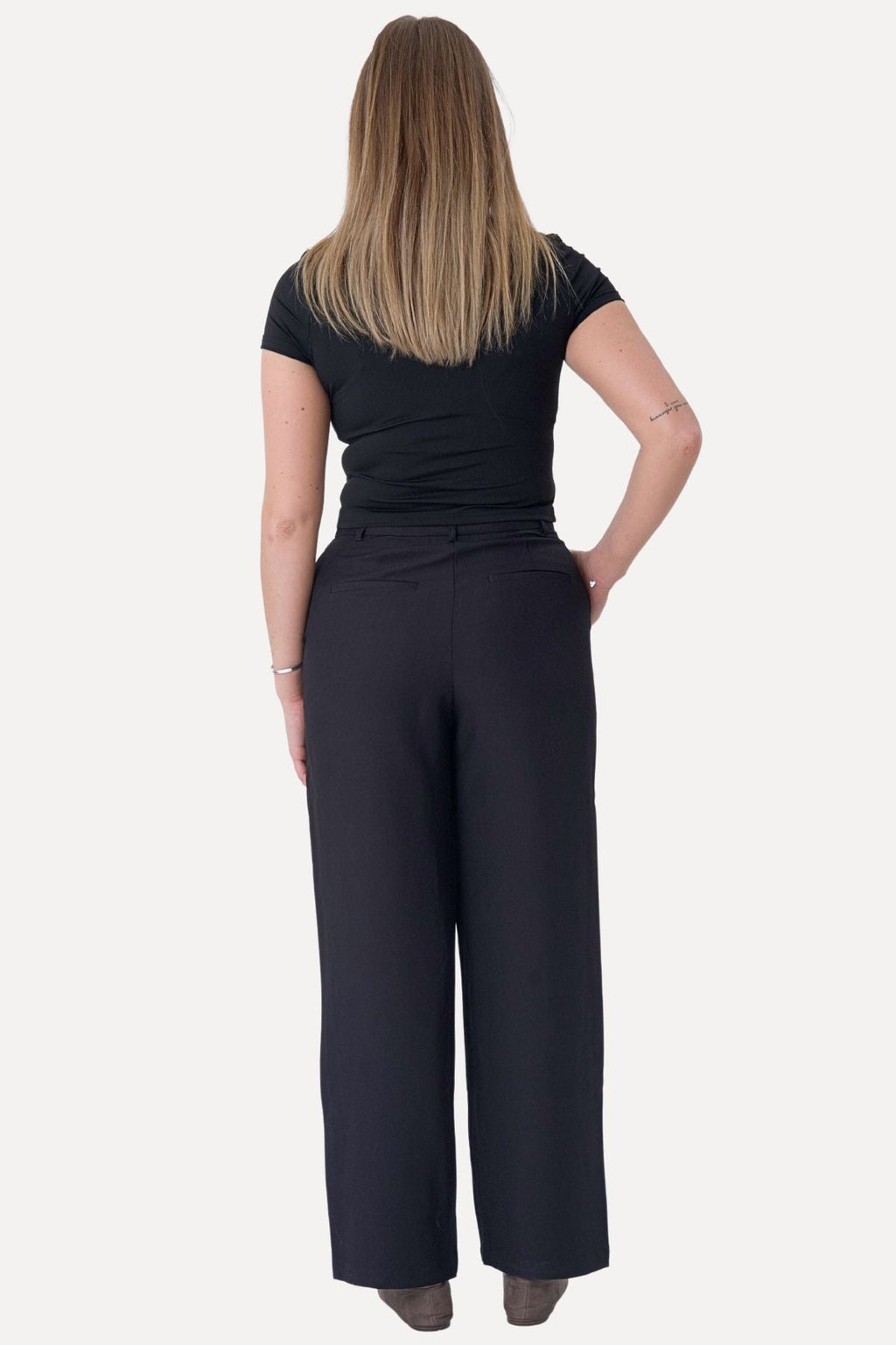 Klassischer Anzug Pants - Schwarz