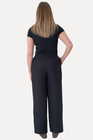 Klassischer Anzug Pants - Schwarz
