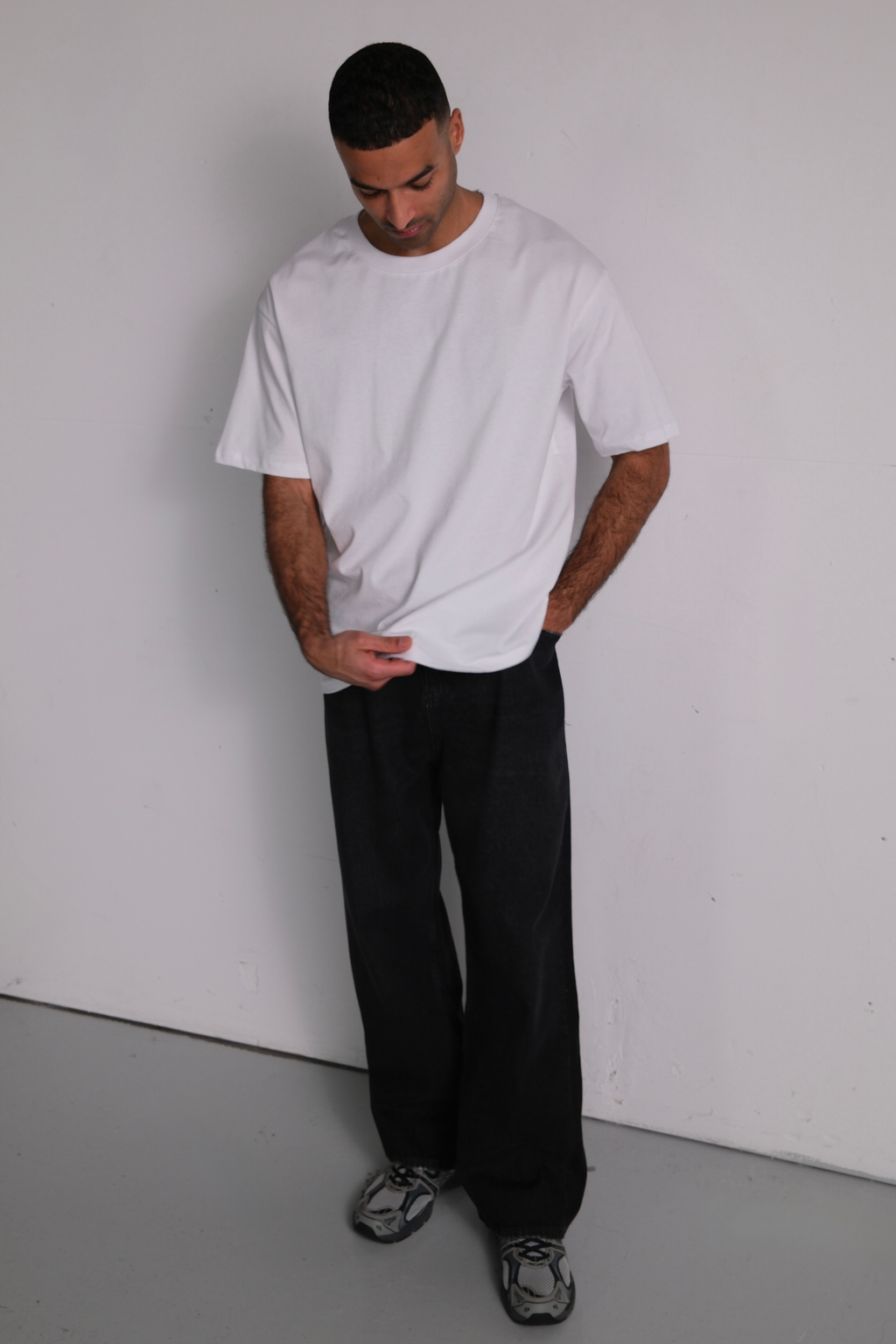 Baggy-Jeans - Schwarz