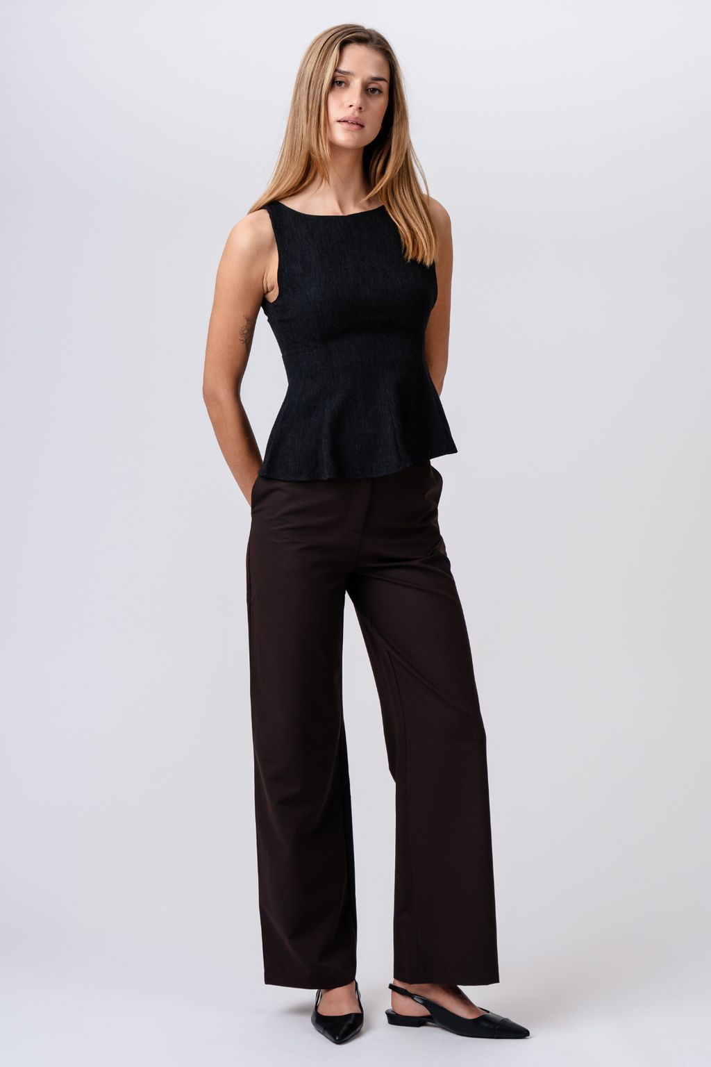 Rosalie Wide Pants - Braun