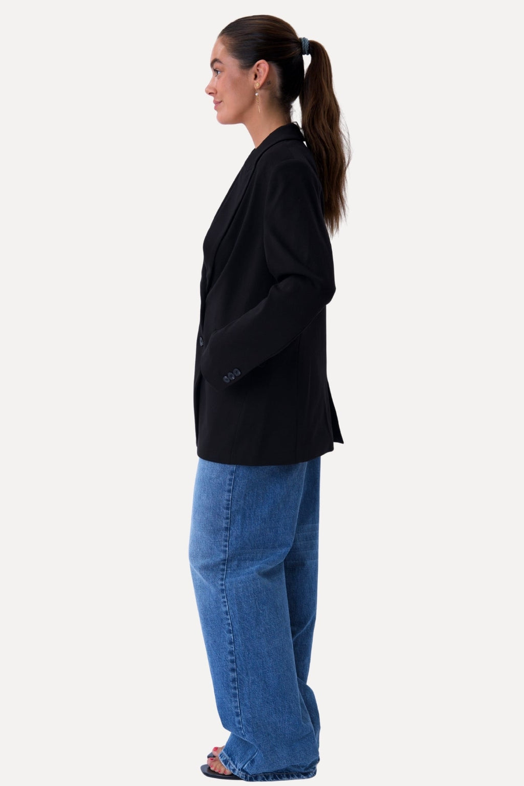 Blazer mit klassischer Passform - Schwarz