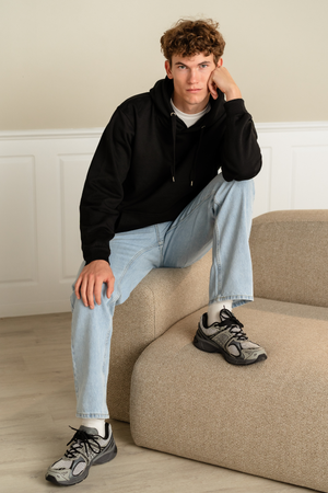 Entspannte Fit -Jeans - hellblauer Jeans