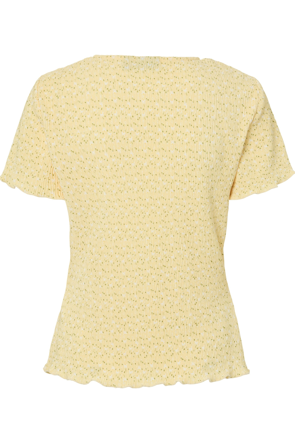 Flora O-Neck Top – Französische Vanille