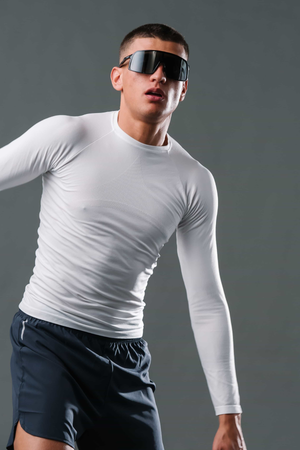 Erstklassiges Langarm T -Shirt - Weiß