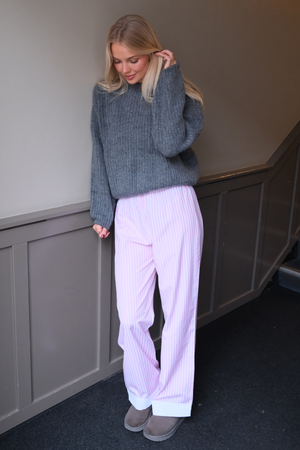 Layla gestreift Pants - Rosa