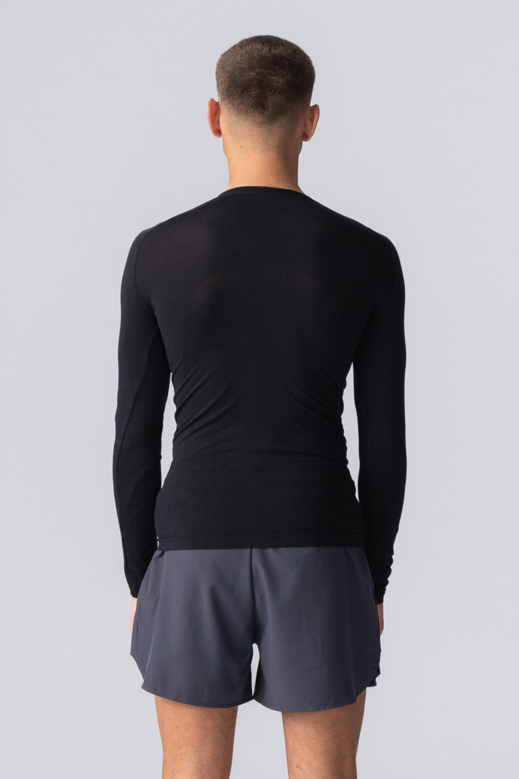 Erstklassiges Langarm T -Shirt - Schwarz