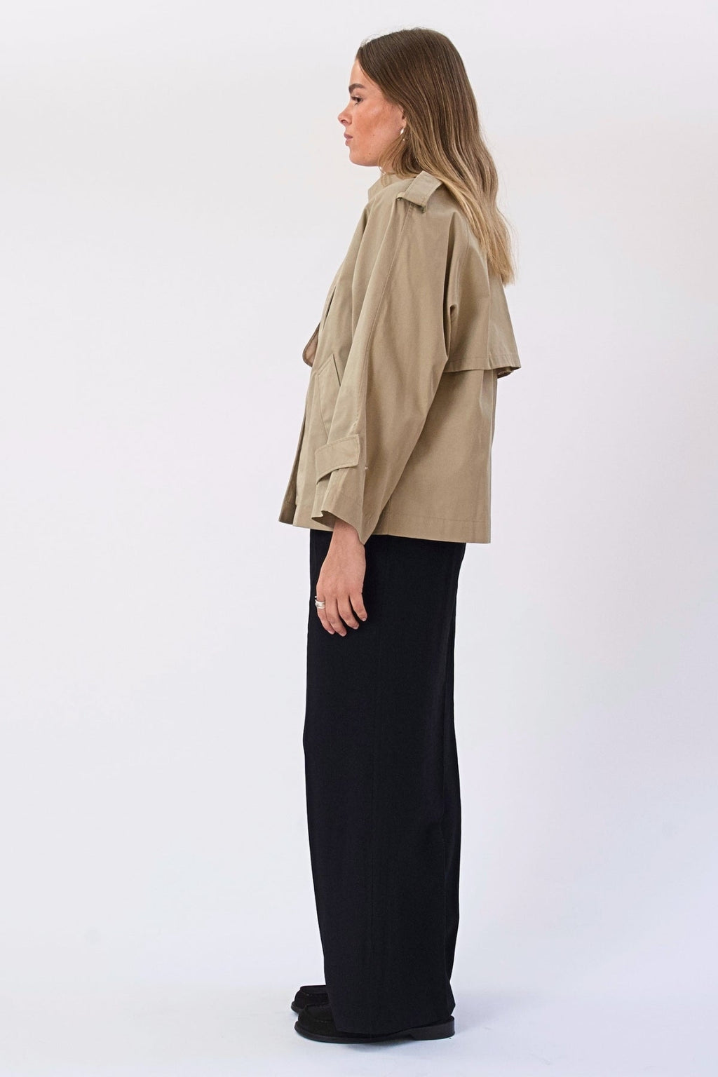Elara Kurzer Trenchcoat - Beige