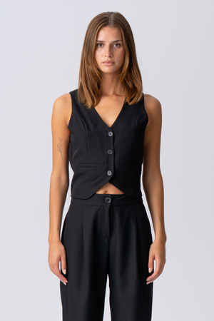 Natalie Vest und Pants (Schwarz) - Paketangebot