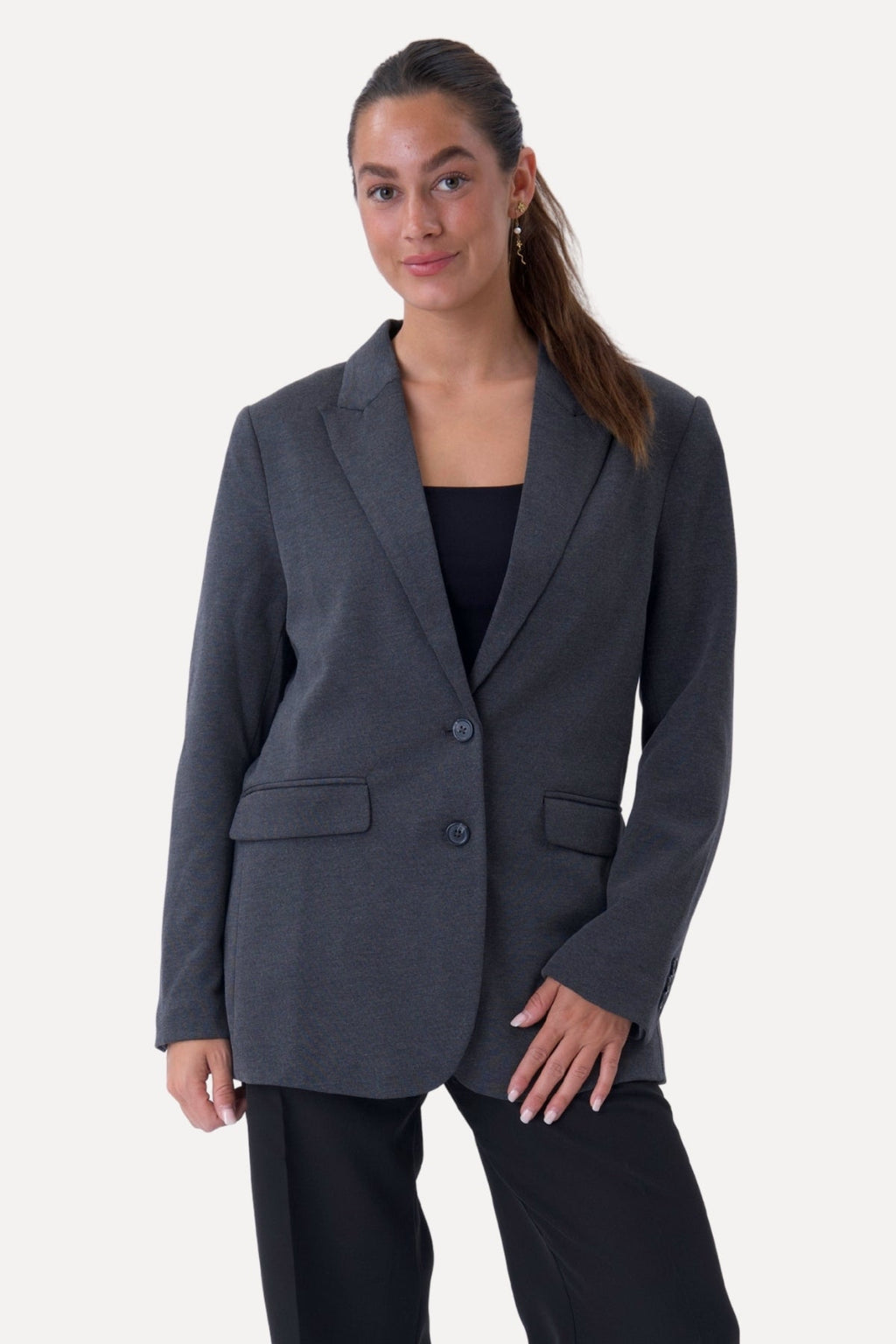 Klassischer Blazer – Dunkelgrau
