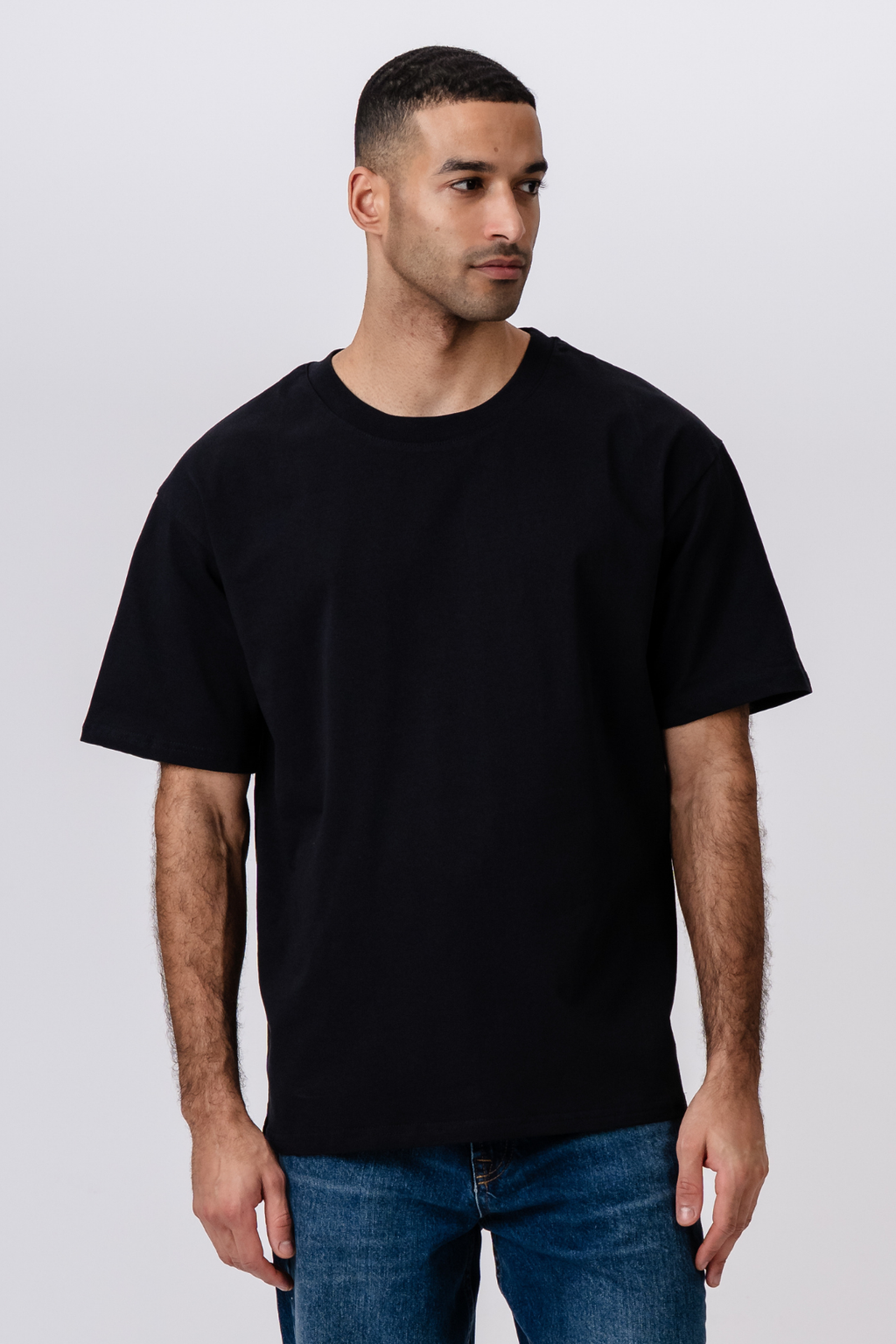 Schweres Boxfit-T-Shirt - Schwarz