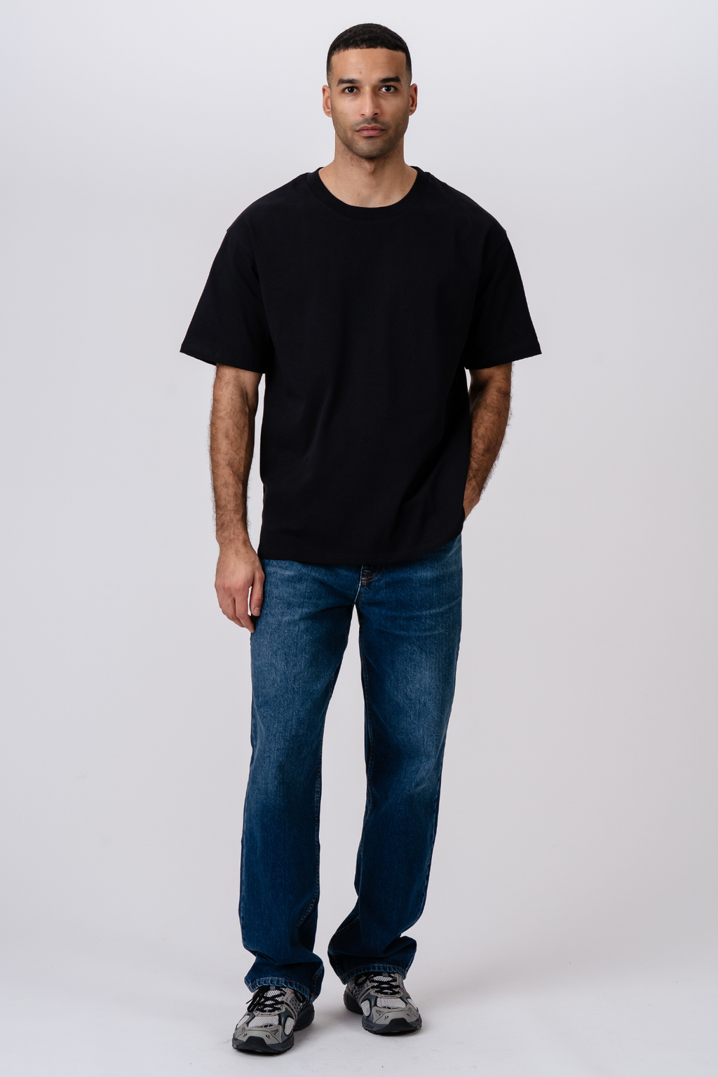 Schweres Boxfit-T-Shirt - Schwarz