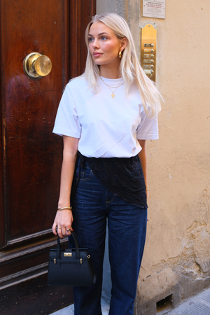 Basic T -Shirt - Weiß