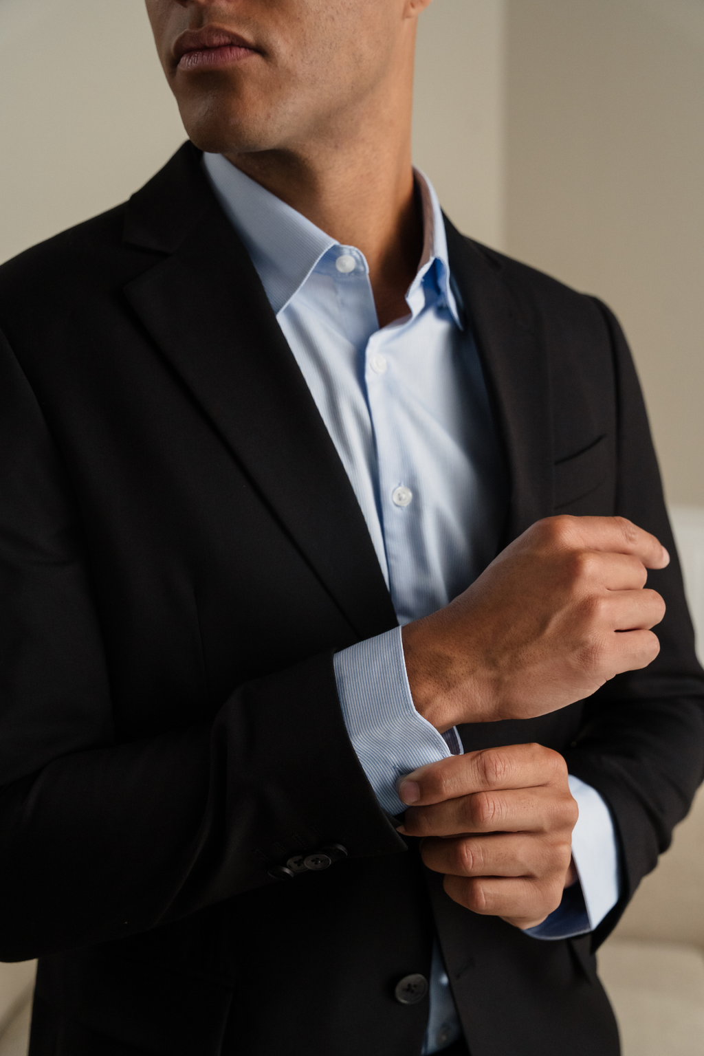 Premium -Einbrennstreicher -Blazer - Schwarz