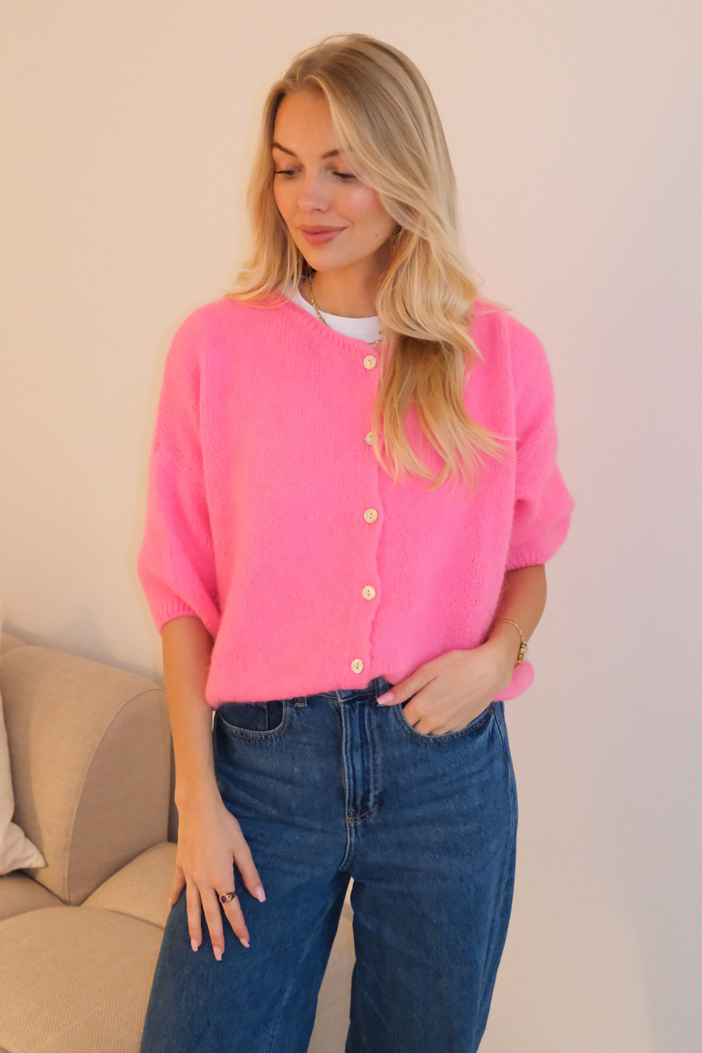 Mary Kurzarmstrick – Babyrosa