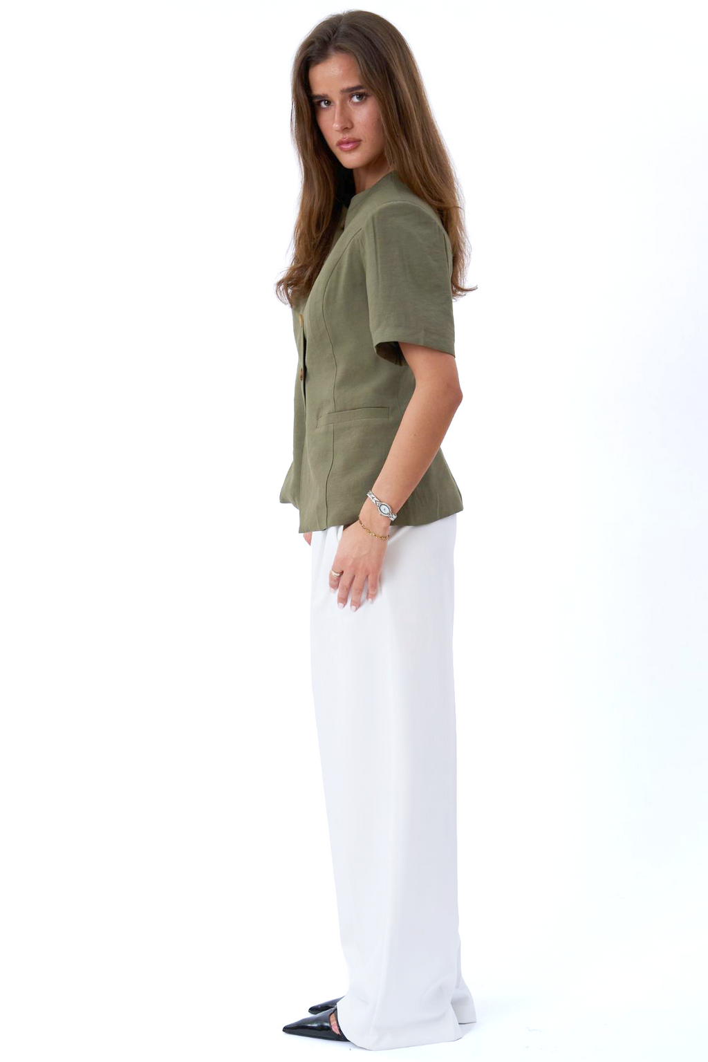Isolde-Blazer – Oliv