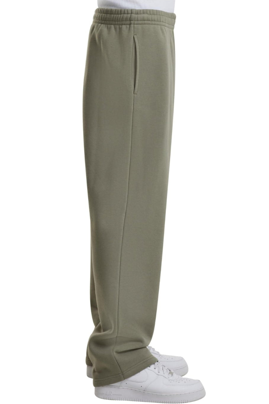 Alltags -Trackpants - blasse Olive