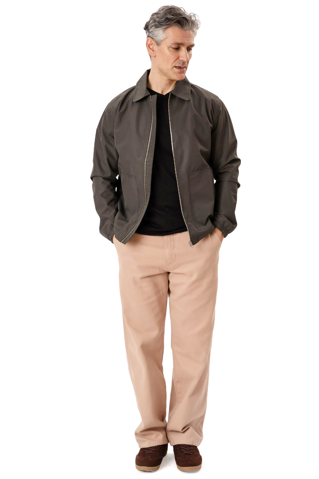 Milan-Reißverschlussjacke – Khaki
