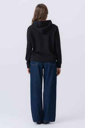 Sweatshirt Hoodie - Schwarz