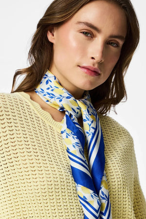 Scout-Strickjacke mit O-Ausschnitt – Französische Vanille