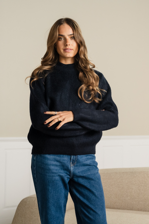 Haselstrick - Schwarz